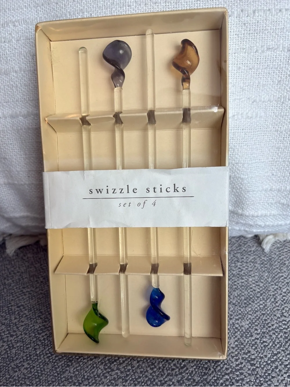 NIB Set of Four Pier 1 Swizzle Sticks 🍹